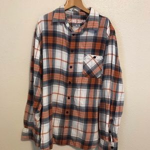 Mossimo men’s flannel button down flannel shirt.